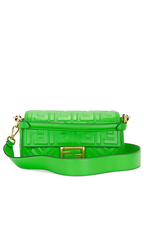 FWRD Renew Fendi Baguette Shoulder Bag in Green