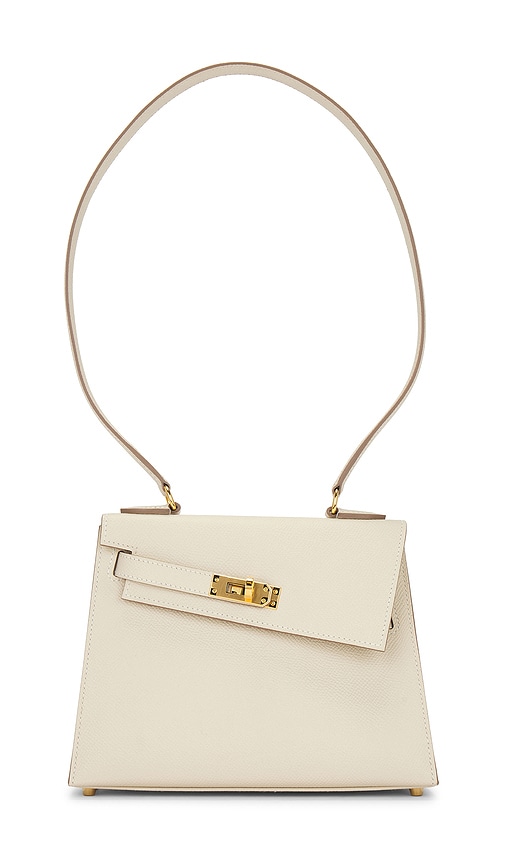 FWRD Renew Hermes Kelly 20 Cle Togo Handbag in White