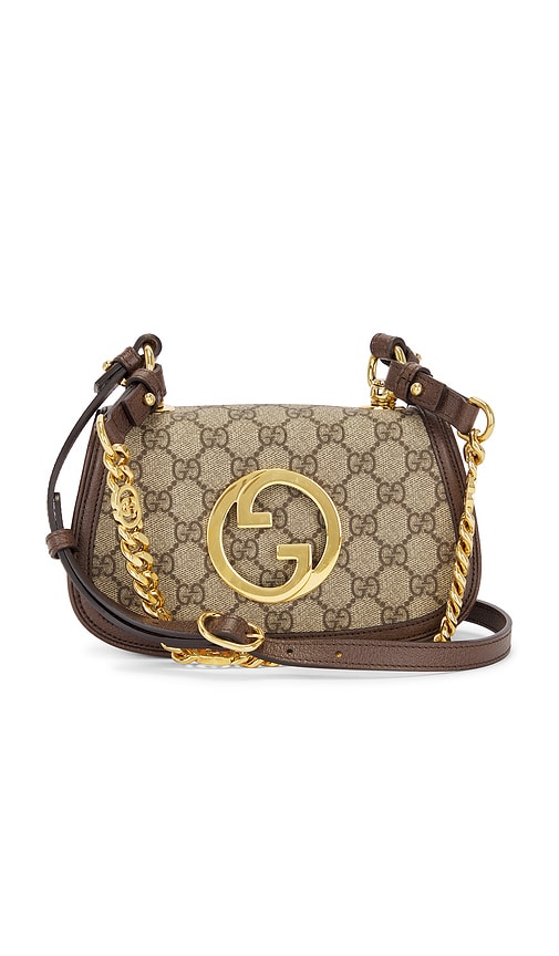 FWRD Renew Gucci GG Supreme Blondie Shoulder Bag in Beige