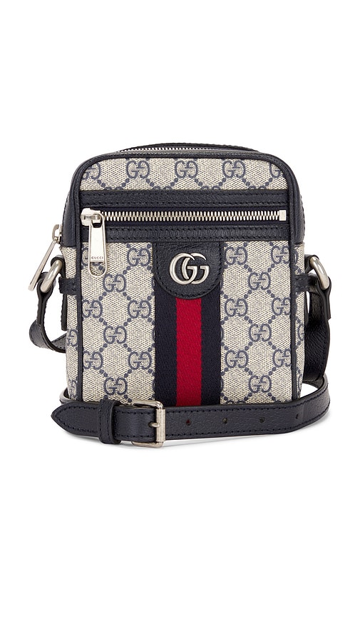 FWRD Renew Gucci GG Supreme Shoulder Bag in Black