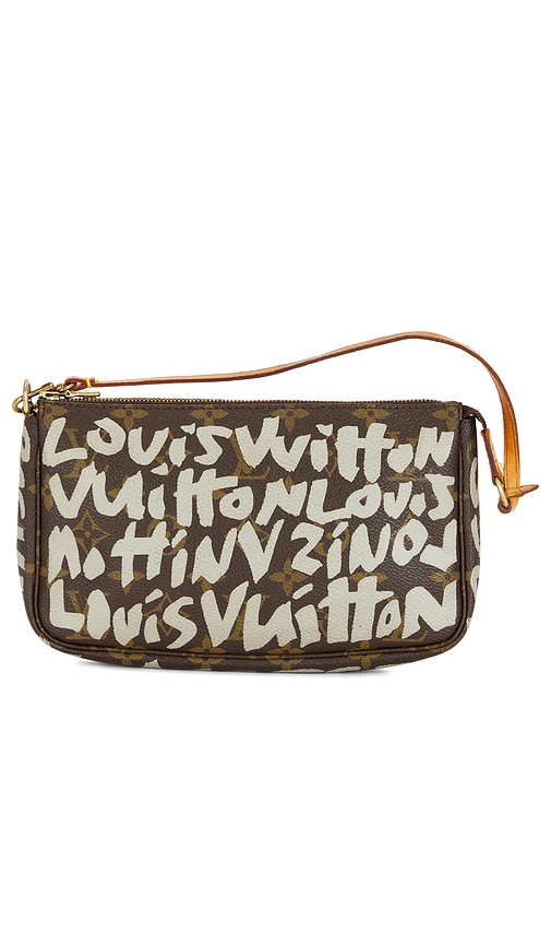 Shop Fwrd Renew Louis Vuitton Monogram Graphite Accessoires Pochette Shoulder Bag In 棕色