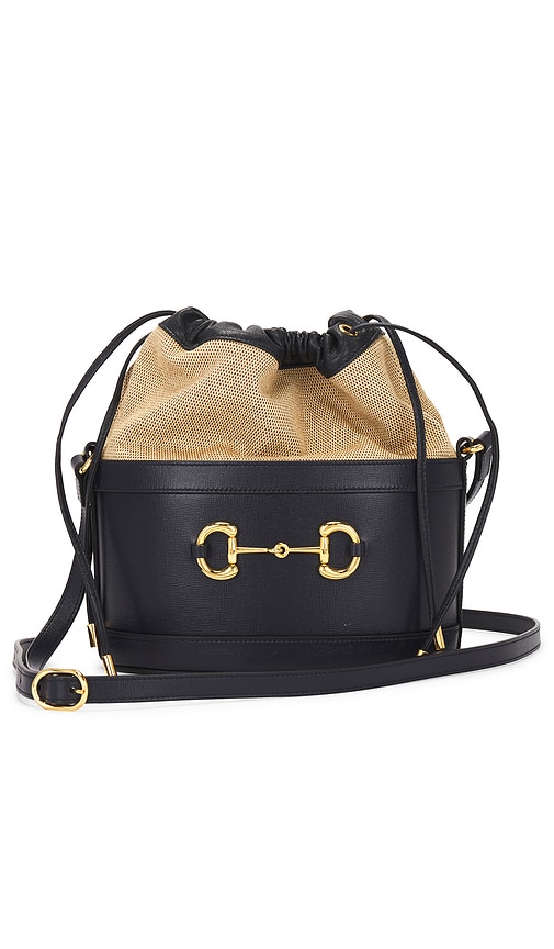 FWRD Renew Gucci Horsebit 1955 Bucket Bag in Black REVOLVE