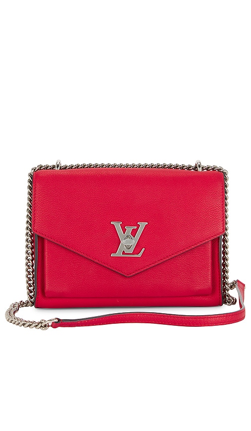Fwrd Renew Louis Vuitton Bb Leather Shoulder Bag In 红色