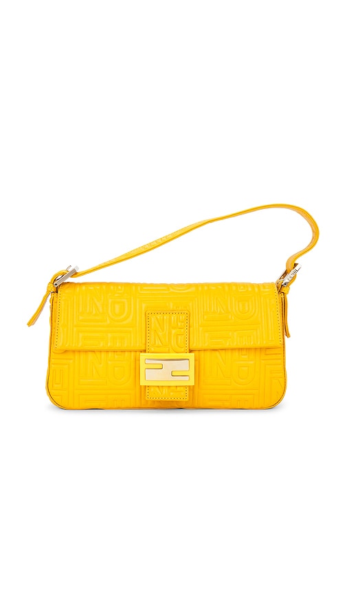 FWRD Renew Fendi Baguette Shoulder Bag in Yellow