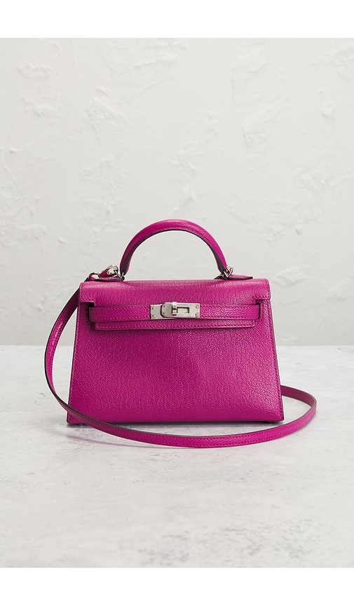 Fwrd Renew Hermes D Stamp Kelly Handbag In Rose Purple