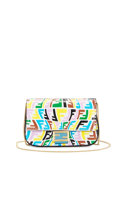 FWRD Renew Fendi Mama FF Vertigo Fish Eye Nano Shoulder Bag in Multi