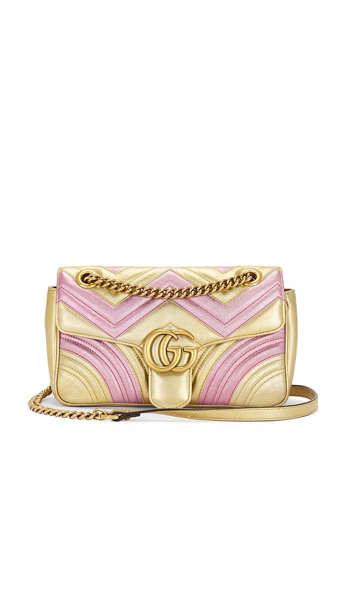 FWRD Renew Gucci GG Marmont Chain Leather Shoulder Bag in Multi