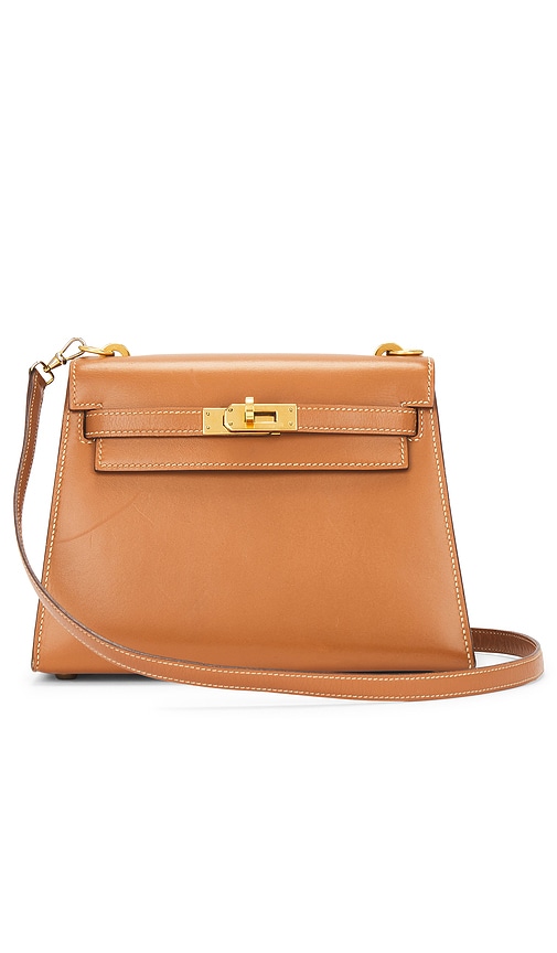 FWRD Renew Hermes Mini Kelly Shoulder Bag in Gold