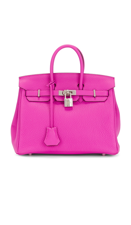 FWRD Renew Hermes Togo C Stamp Birkin 25 Handbag in Magnolia