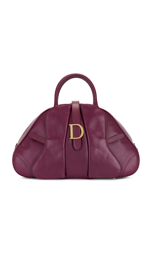 FWRD Renew Dior Double Saddle Bag in Wine