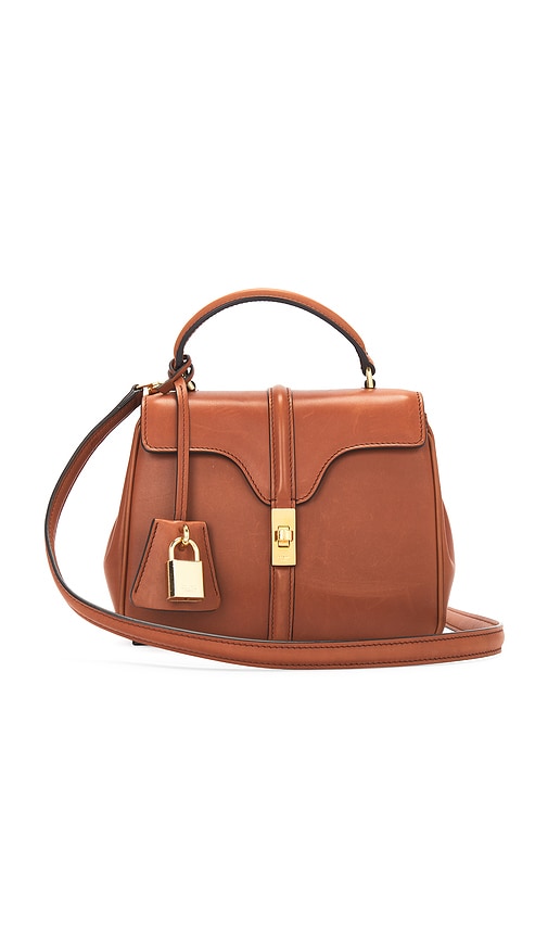 FWRD Renew Celine Mini 16 Handbag in Brown