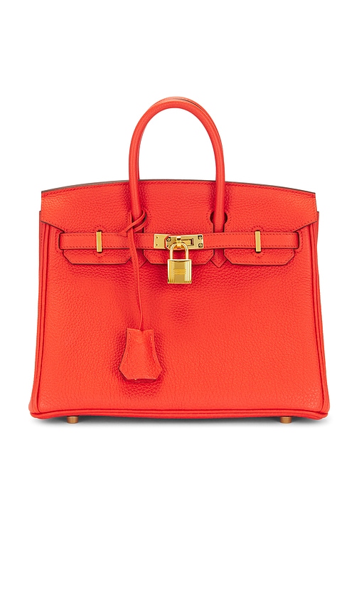 FWRD Renew Hermes Birkin 25 Togo Handbag in Red