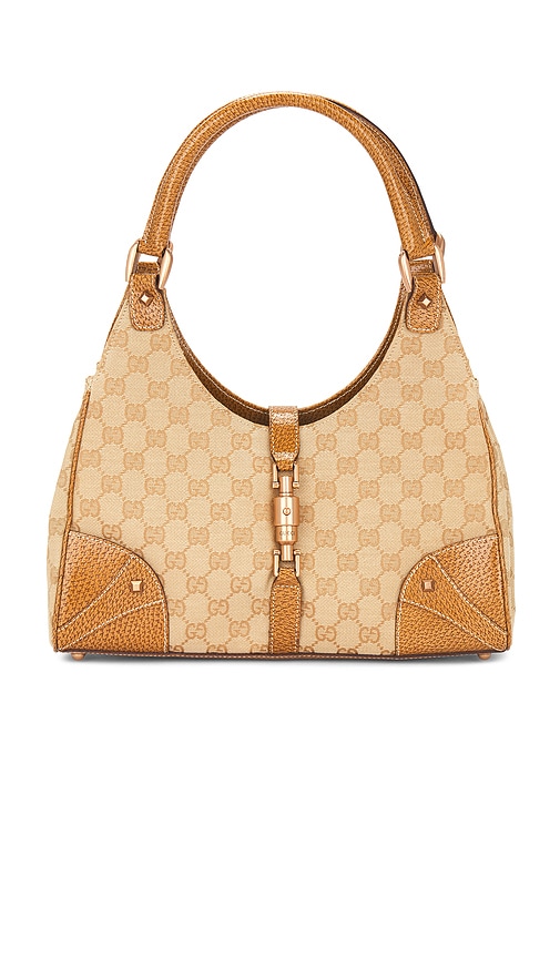 FWRD Renew Gucci GG Canvas Handbag in Beige