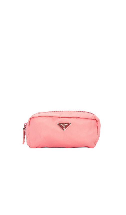 FWRD Renew Prada Nylon Pouch Bag in Pink