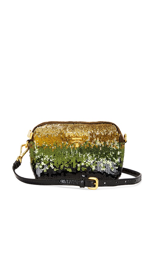 FWRD Renew Prada Spangle Shoulder Bag in Multi