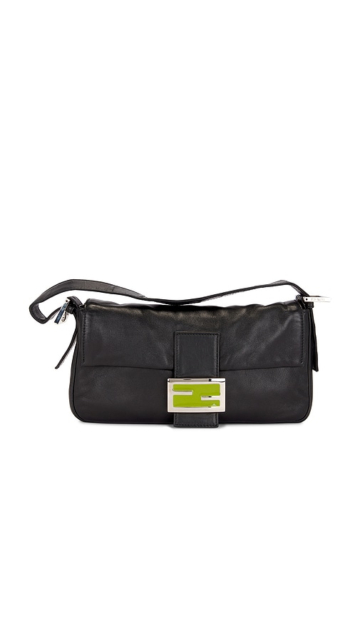 FWRD Renew Fendi Mama Baguette Shoulder Bag in Black