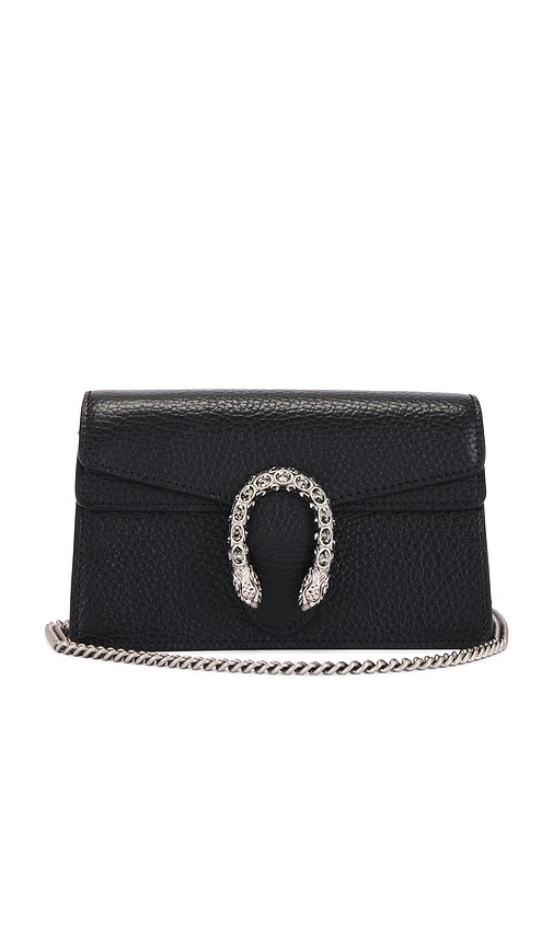 FWRD Renew Gucci Dionysus Chain Shoulder Bag in Black