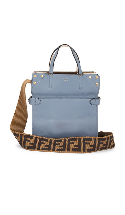 FWRD Renew Fendi Flip 2 Way Handbag in Blue