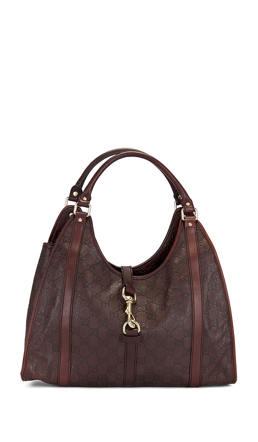 FWRD Renew Gucci Guccissima Shoulder Bag in Brown