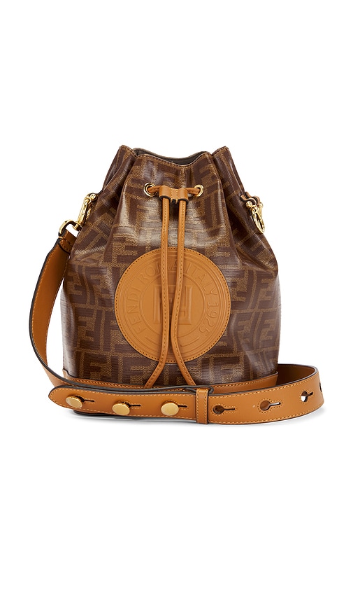 FWRD Renew Fendi Zucca Mon Tresor 2 Way Bucket Bag in Brown