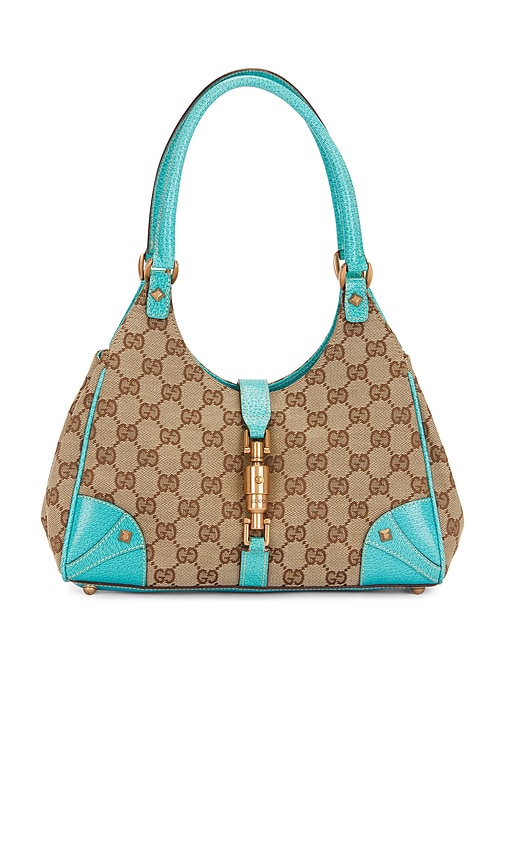 FWRD Renew Gucci GG Canvas Shoulder Bag in Beige