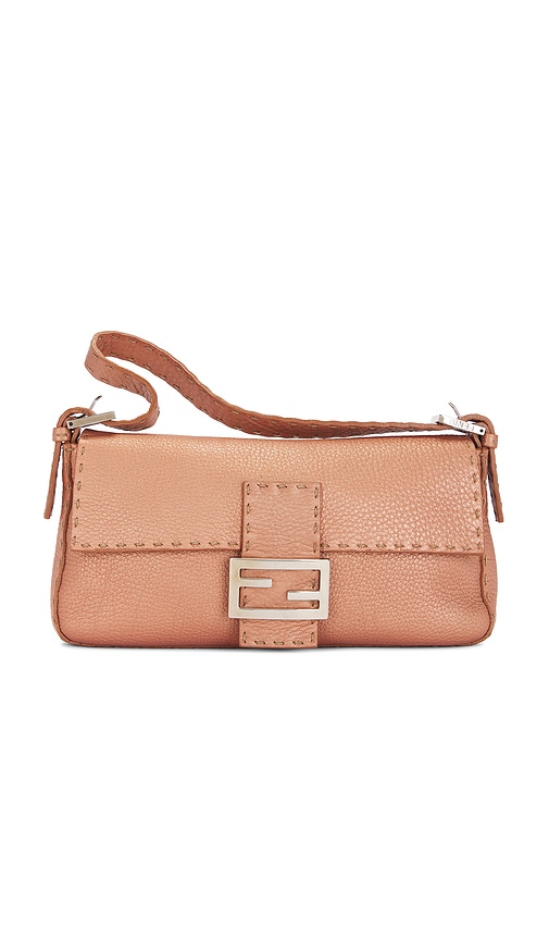 FWRD Renew Fendi Mama Selleria Baguette Shoulder Bag in Neutral