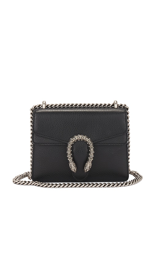 FWRD Renew Gucci Dionysus Chain Shoulder Bag in Black