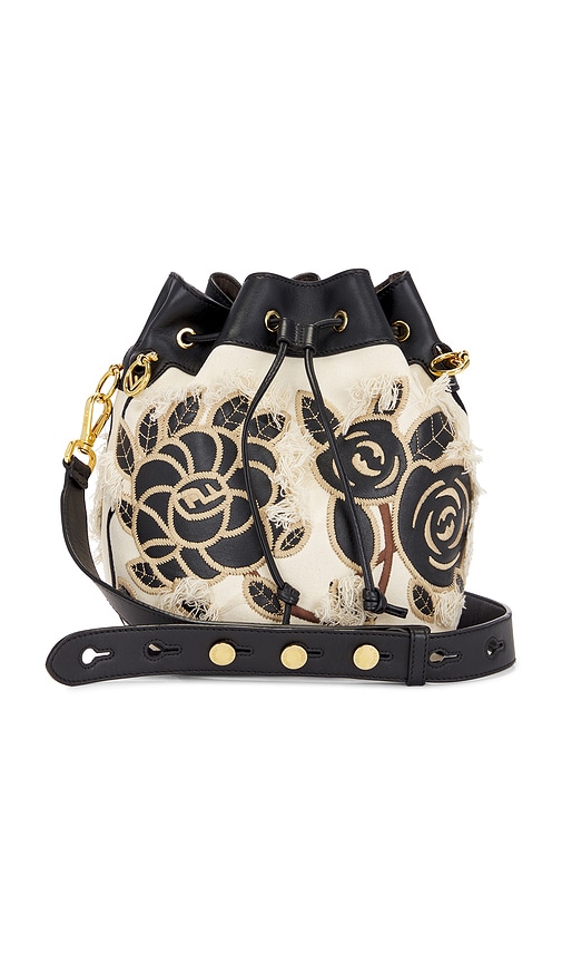 FWRD Renew Fendi Mon Tresor Bucket Bag in Black & White