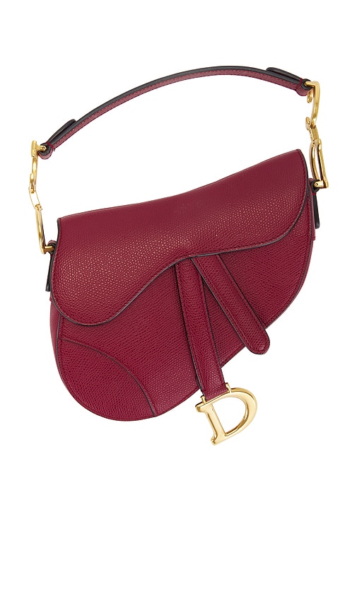 FWRD Renew Dior Saddle Bag in Wine