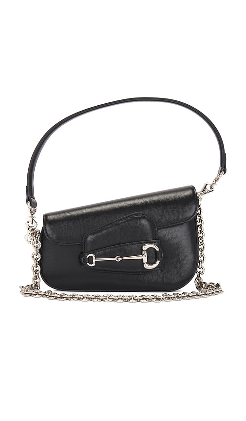 Shop Fwrd Renew Gucci Horsebit 1955 Shoulder Bag In Black