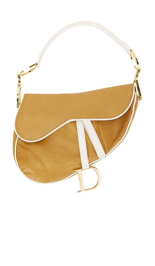 Shop Fwrd Renew Dior Saddle Bag In Neutral