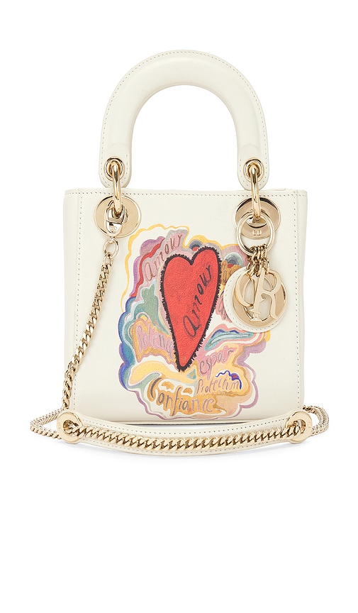 FWRD Renew Dior X Niki De Saint Phalle Mini Dioramour Lady Handbag in White