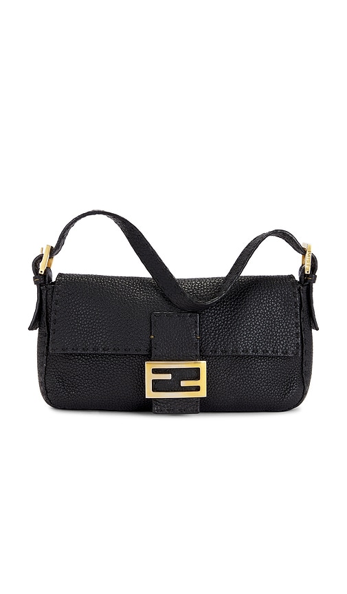 FWRD Renew Fendi Mama Baguette Shoulder Bag in Black