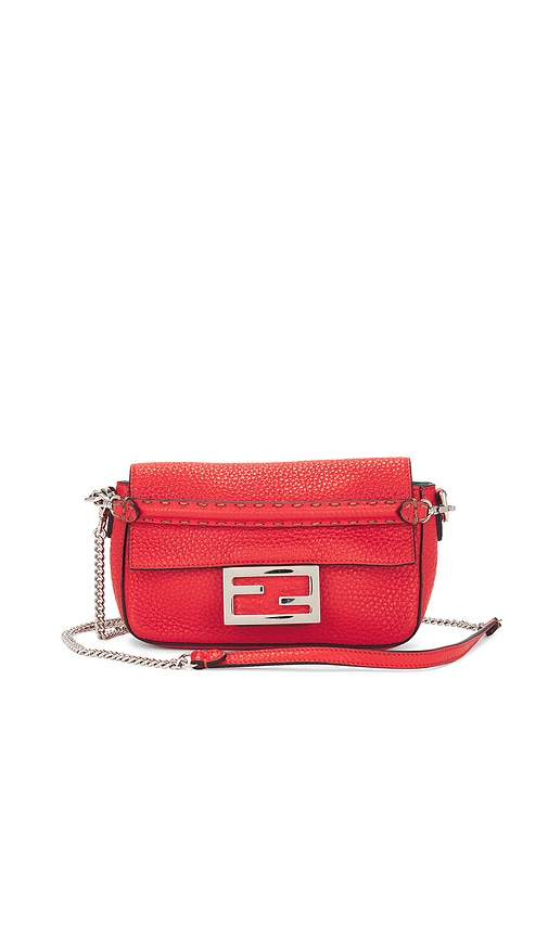 Shop Fwrd Renew Fendi Selleria Baguette Shoulder Bag In Red