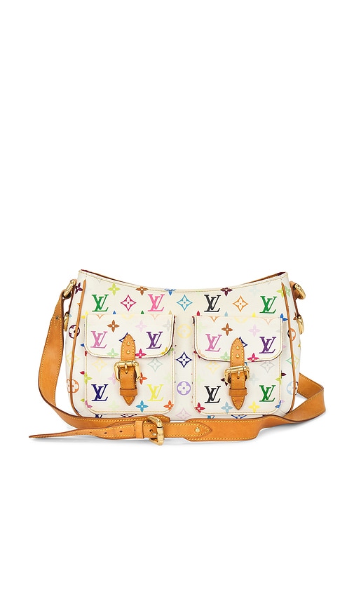 FWRD Renew Louis Vuitton Monogram Lodge GM Shoulder Bag in White