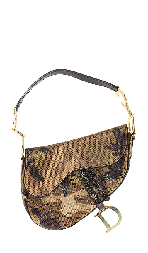 FWRD Renew Dior Camo Saddle Bag in Multi