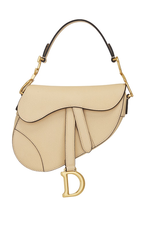 FWRD Renew Dior Saddle Bag in Ivory