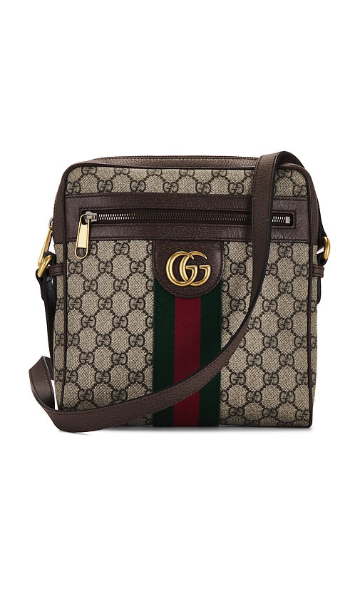FWRD Renew Gucci Ophidia Messenger Bag in Beige