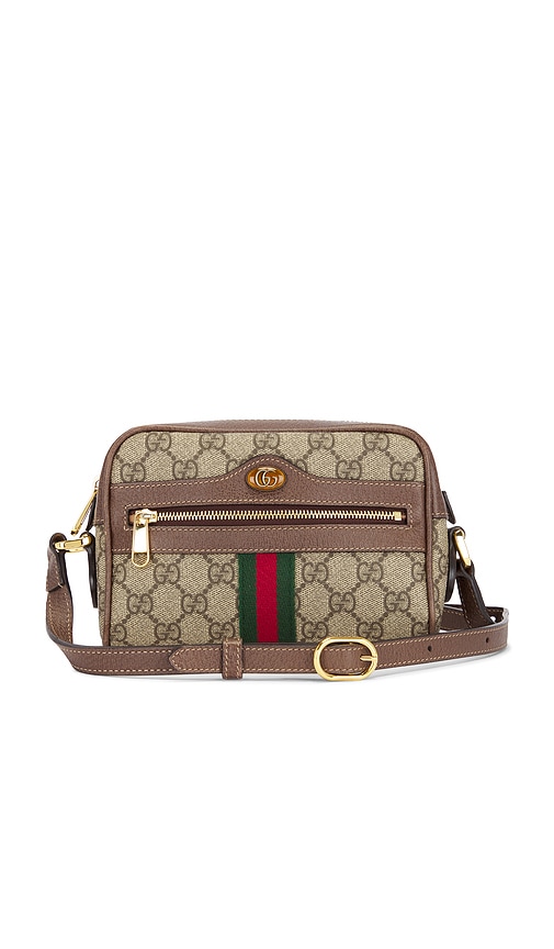FWRD Renew Gucci Ophidia Shoulder Bag in Beige