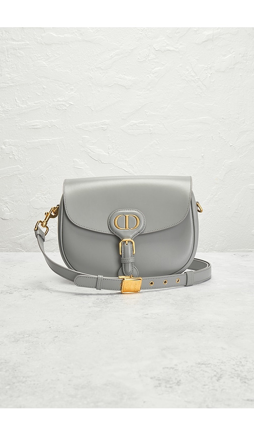 Fwrd Renew Dior Medium Bobby Shoulder Bag In Grey