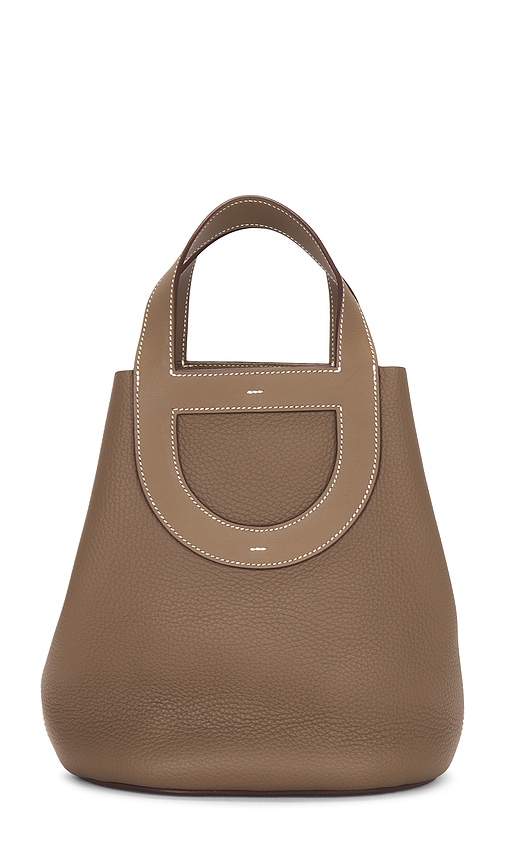 FWRD Renew Hermes Clemence & Swift In-The-Loop Handbag in Etoupe