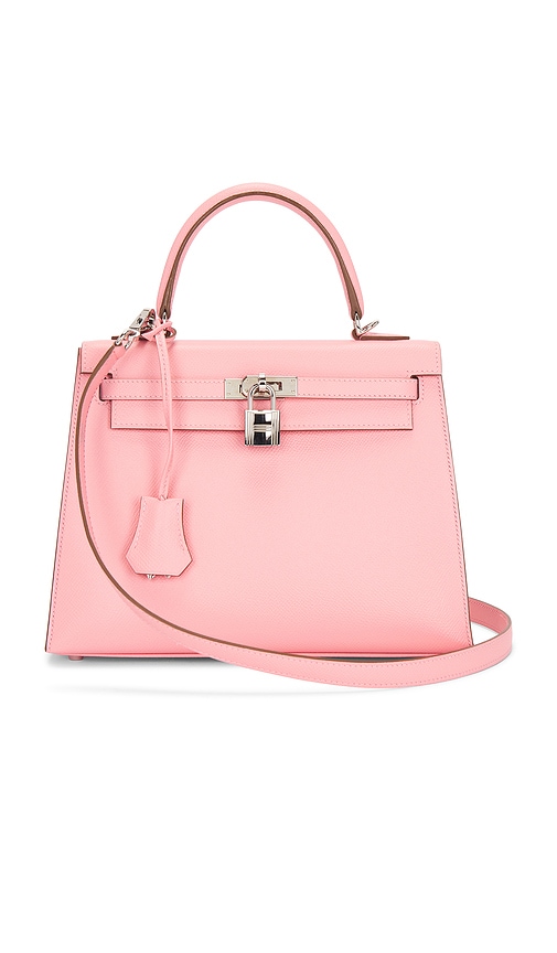 FWRD Renew Hermes Epsom Kelly 25 Handbag in Rose Confetti