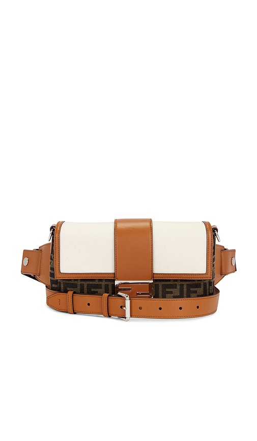FWRD Renew Fendi Zucca Mama Baguette Shoulder Bag in Brown