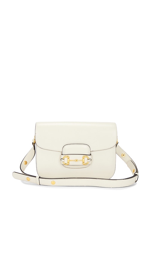 FWRD Renew Gucci Horsebit 1955 Shoulder Bag in White