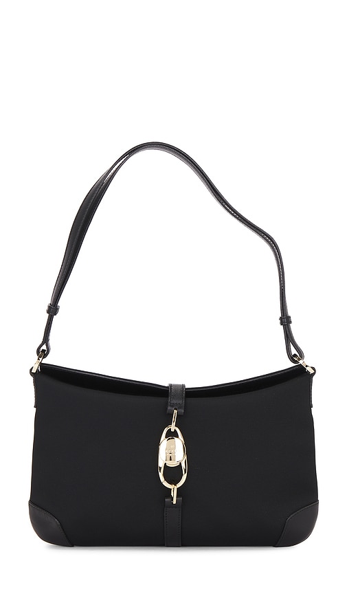 FWRD Renew Gucci Canvas Shoulder Bag in Black