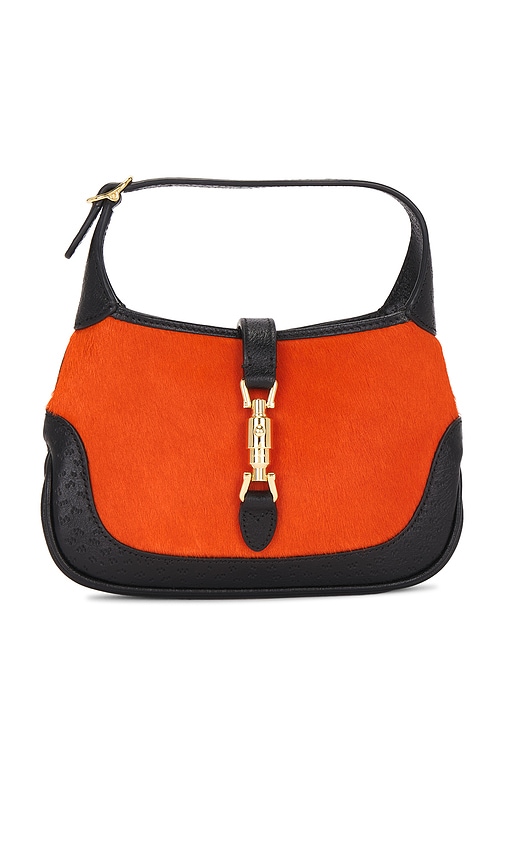 FWRD Renew Gucci Ponyhair Jackie 1961 Hobo Bag in Red