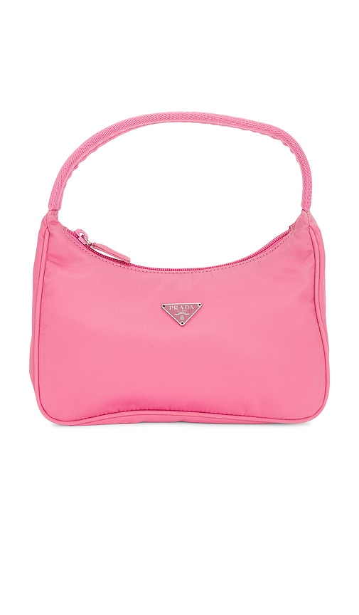 FWRD Renew Prada Tessuto Sport Hobo Bag in Pink Peony | REVOLVE