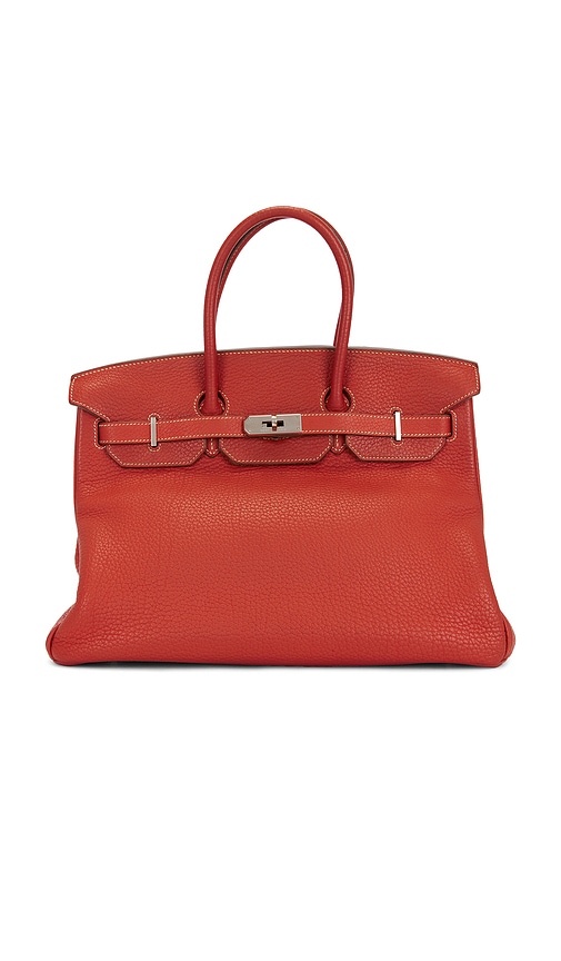 FWRD Renew Hermes Togo Birkin 35 Handbag in Sanguine
