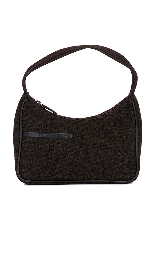 FWRD Renew Prada Sport Mini Accessory Pouch Shoulder Bag in Black