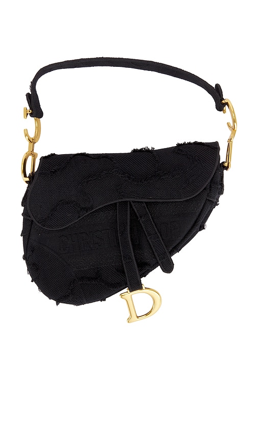 FWRD Renew Dior Saddle Bag in Blue